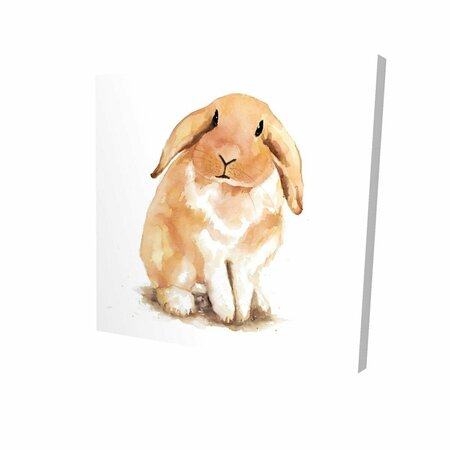 FONDO 16 x 16 in. Lop-Rabbit-Print on Canvas FO2788410